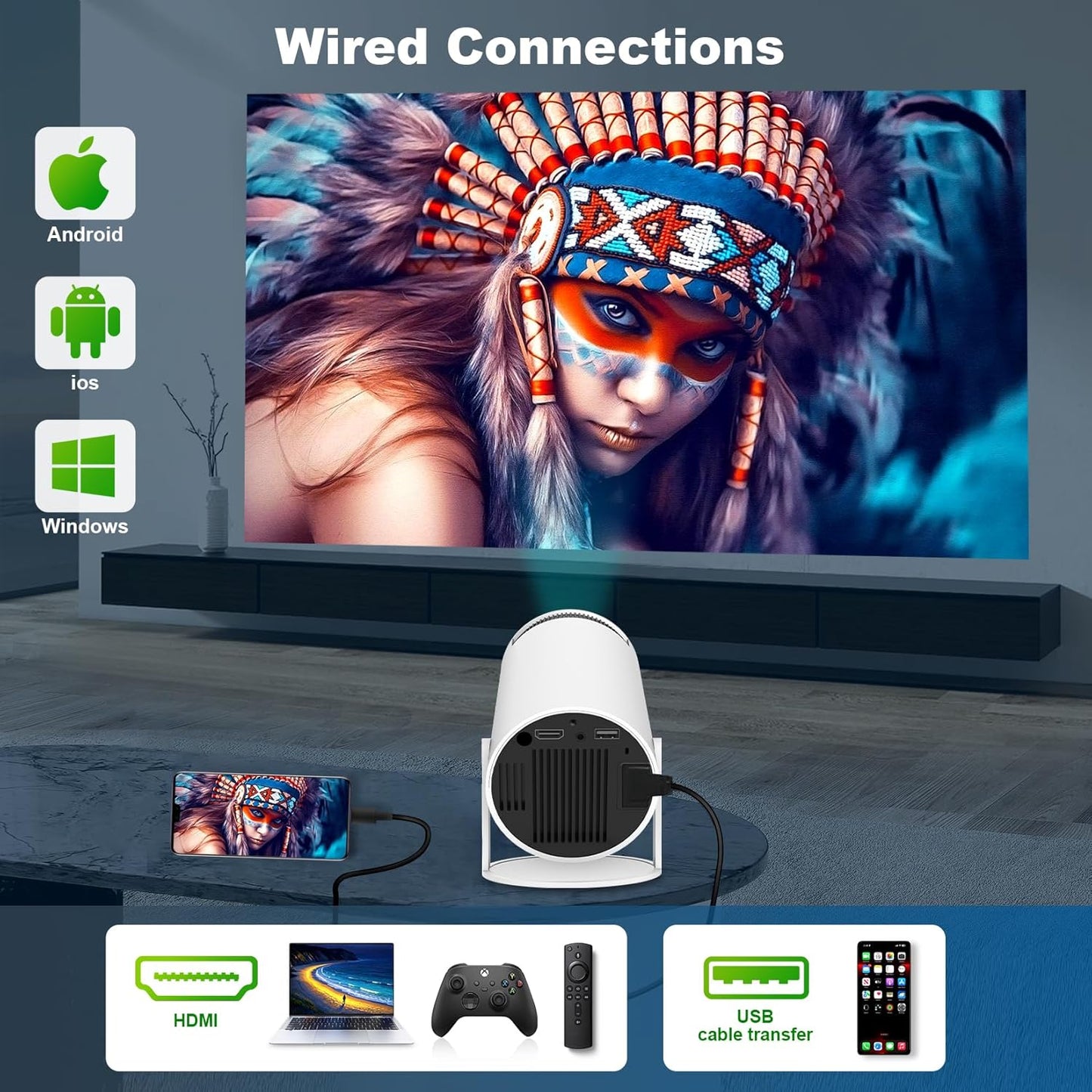 Lumbrio Mini Smart Projector