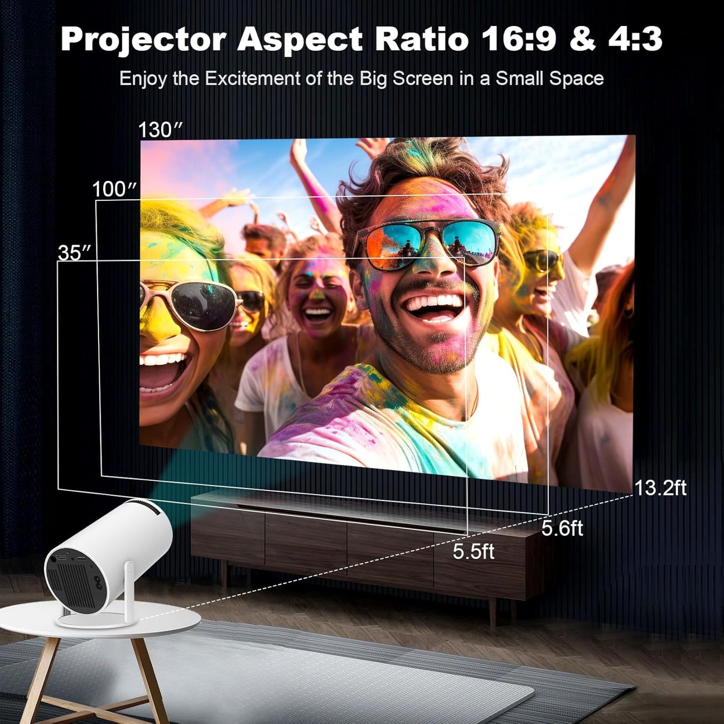 Lumbrio Mini Smart Projector