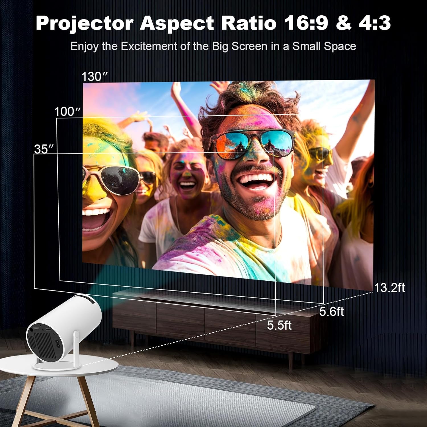 Lumbrio Mini Smart Projector